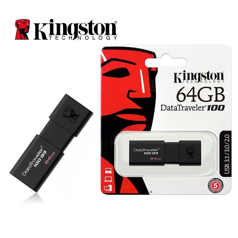 Kingston DT100 Flash Disk 128gb Original USB 3.1 disk Kingstone 128 GB