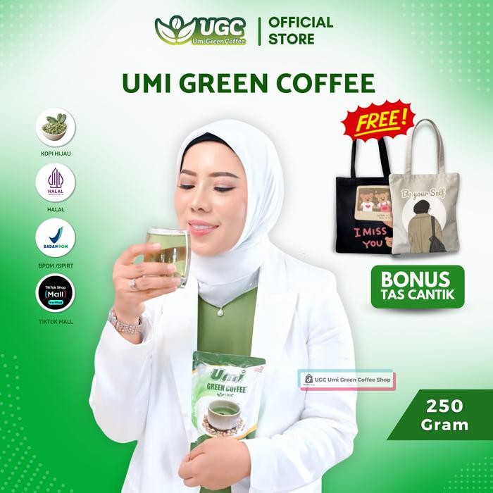 

terbaru !!! ugc umi green coffee kopi hijau asli 250gram ready