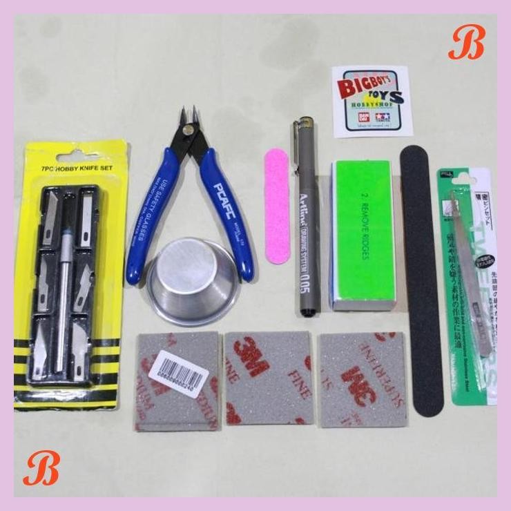 

| UM | BASIC TOOL GUNDAM CUTTING MAT A4 HOBBY KNIFE CUTTER NIPPER AMPLAS