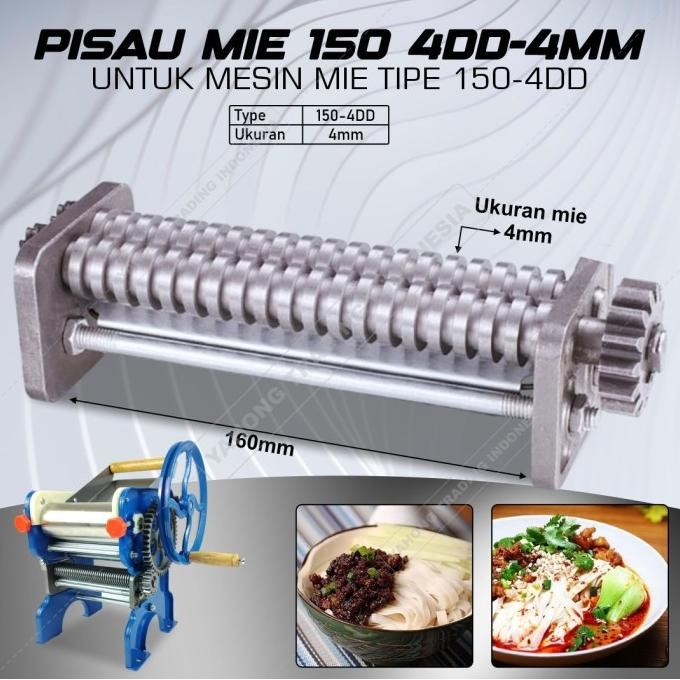 

SIAP KIRIM PISAU CUTTER MESIN CETAK GILINGAN MIE MANUAL NOODLE MAKER 150-4DD 4MM