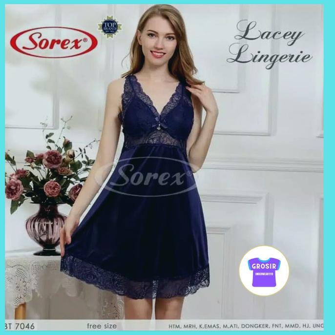 

Baju Tidur Wanita Lingerie Satin Sorex Exlusive Bt 7046 Isi-1 Pcs Original