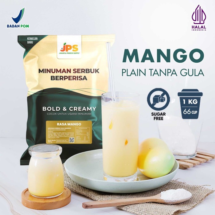 

Bubuk numan Mangga Plain Powder JPS Tanpa Gula