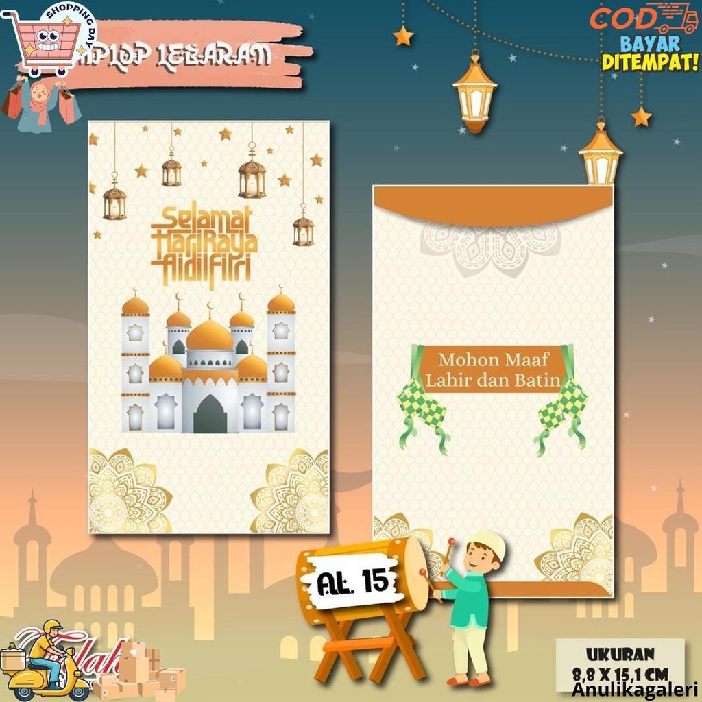 

Amplop Lebaran Falah Kode Al 15 Isi 50 Pcs / Muat Selembaran Uang Tanpa Dilipat / Amplop Cantik / Amplop Lucu / Amplop Lebaran Bisa Ecer D Sale
