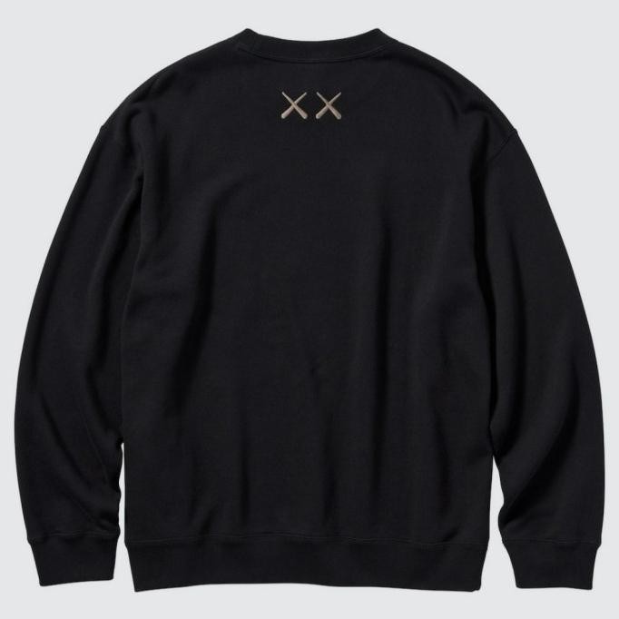 Promo Sweater Uniqlo X Kaws 2023 Long Sleeve Black Original