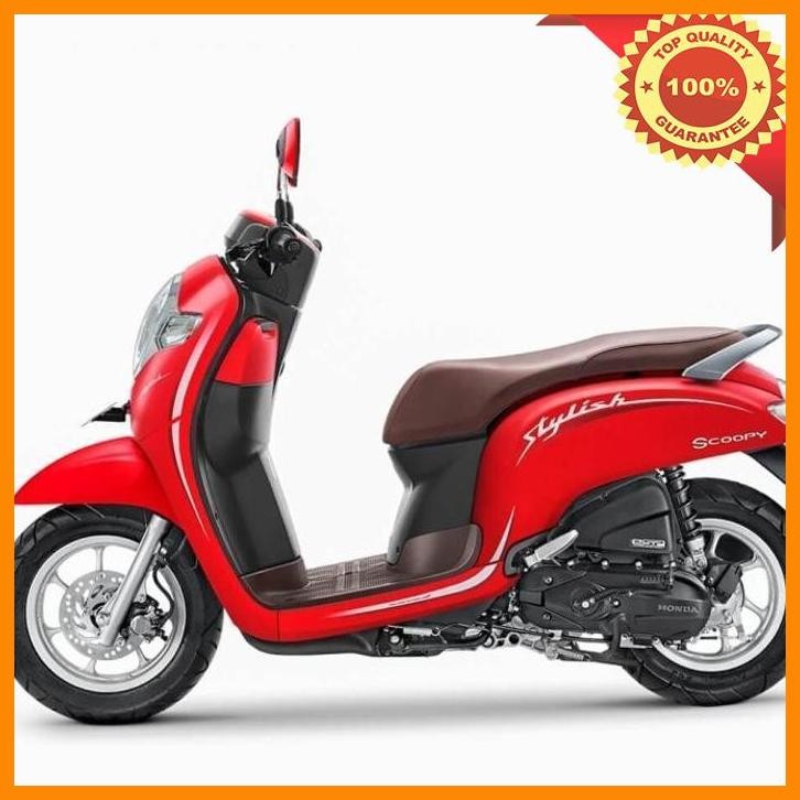 [AMC] STRIPING SCOOPY STYLISH 2019 MERAH DOFF