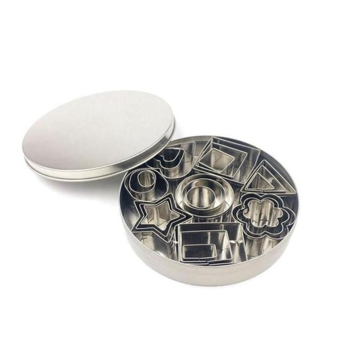 

SIAP KIRIM COOKIE CUTTER SET 24 PCS CETAKAN KUE BISKUIT STAINLESS STEEL PREMIUM