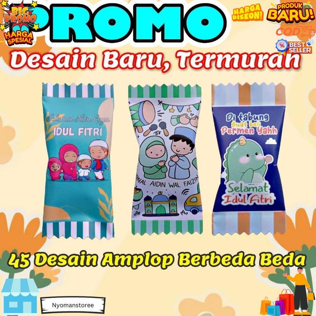 

[15 Pcs] Amplop Permen Amplop Lebaran 2024 D Terlaris