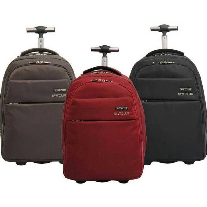 Promo Navy Club Tas Trolly Ransel Backpack Trolley Tr-8176