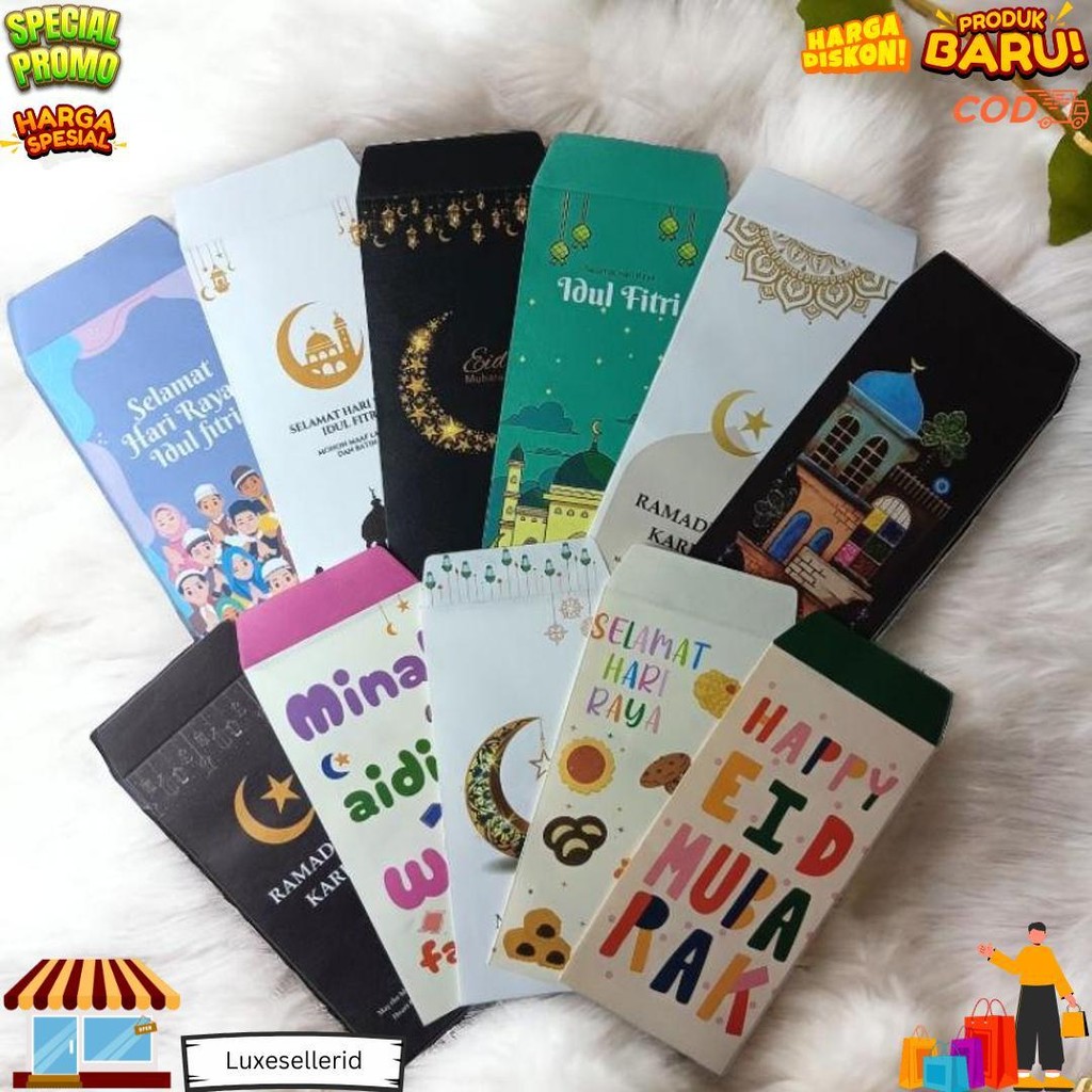 

[ Isi 10, 20,30,50 ] Amplop Lebaran 2025 / Amplop Lebaran Aesthetic / Amplop Angpao Lebaran Murah / Amplop Idul Fitri D Termurah