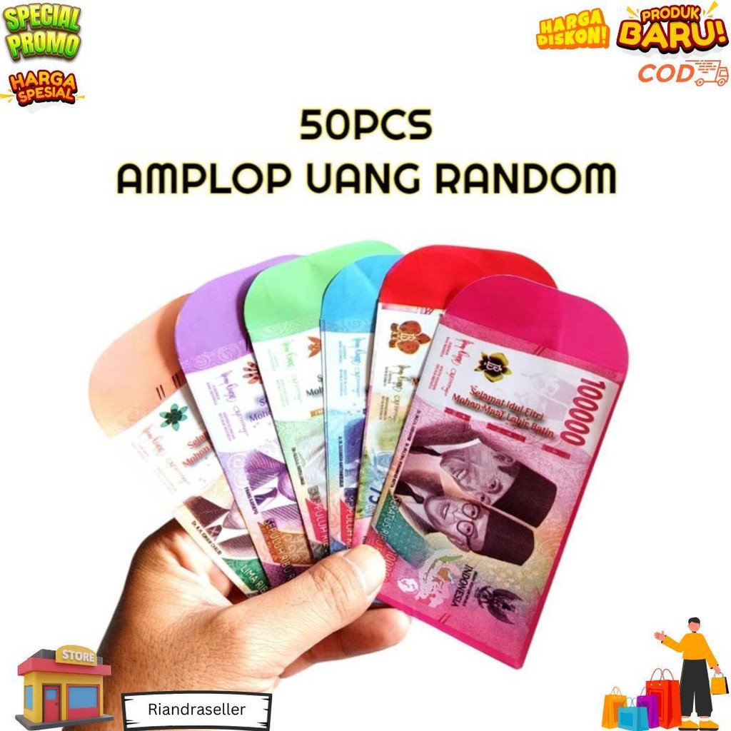 

Amplop Lebaran Motif Unik Isi 50 Lembar ( Ukuran 7X10 Cm ) D Promo Puncak