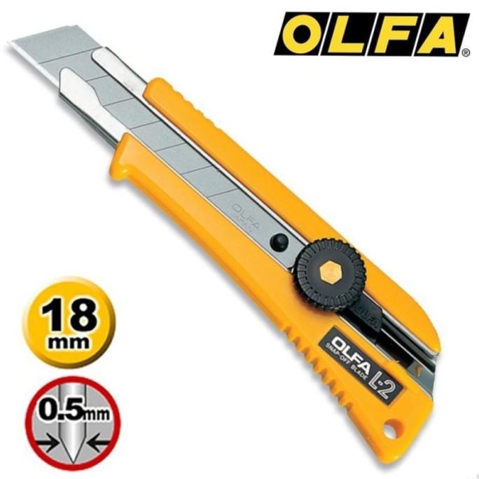 

SIAP KIRIM PISAU CUTTER 18 MM L-2 OLFA SNAP-OFF BLADE HEAVY DUTY CUTTER