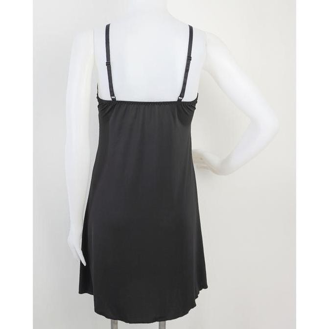 

Lingerie Renda Wanita / Baju Tidur Jumbo Big Size Dress Hitam Lily Wolff Premium Sleepwear Lwd1503Blk Original