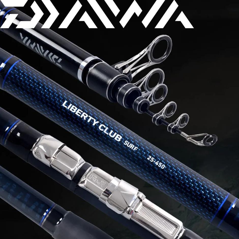 Daiwa Fishing Rod Liberty Club Surf Telescopic Surf Casting Rod 2.7-4.5M Fuji Rings Base