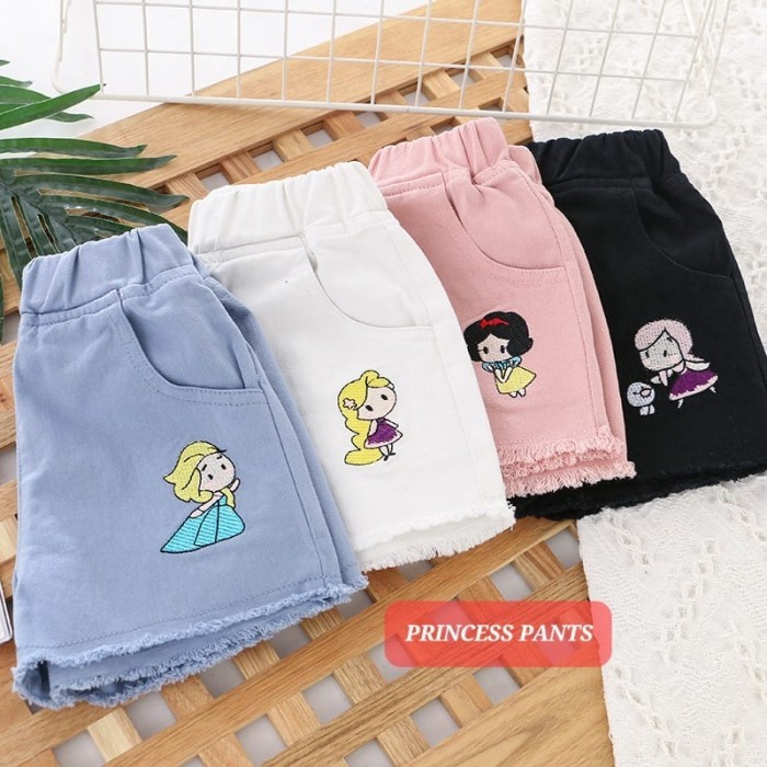 Princess Pants Celana Pendek Jeans Anak Cewek Shorts Hot Pants Fashion {TerlarisBest Seller}