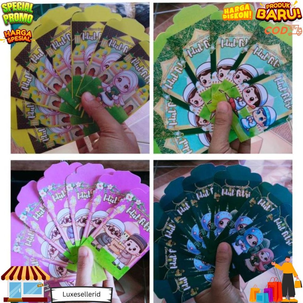 

Boleh Pilih Motif, Amplop Lebaran Uk Medium Motif Karakter & Muslim. Siap Pakai D Gratis Ongkir