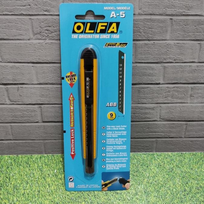 

SIAP KIRIM PISAU CUTER 9MM SNAP-OFF BLADE CUTTER A-5 OLFA JAPAN