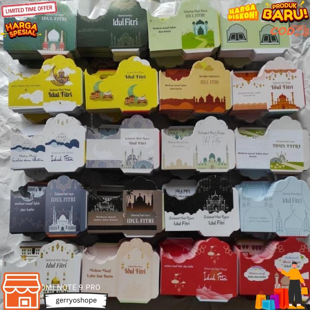 

[ 1Kg Isi 1000 Lembar]Amplop Lebaran Ukuran Medium 7X11,5 (Bisa Cod) D Ramadhan Sale