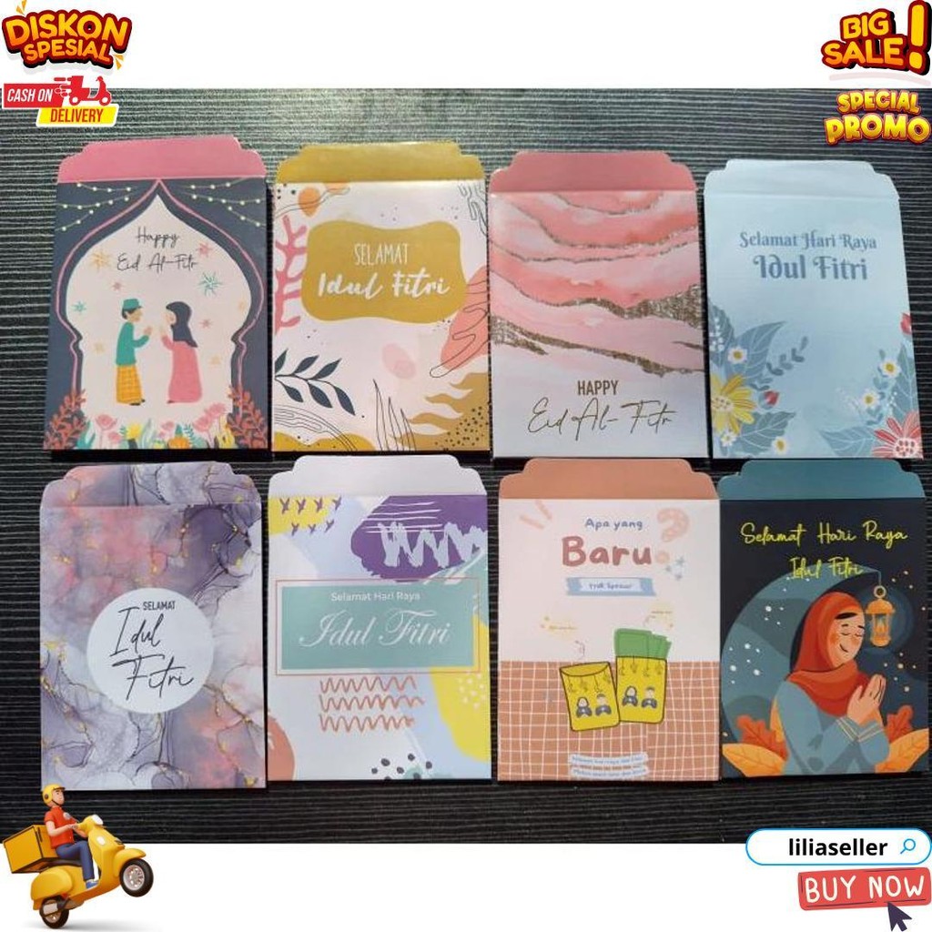 

(10 Lembar) Motif D Amplop Lebaran Medium Pilih Motif Gambar/Amplop Lebaran Siap Jual Sudah Dilem/1 Pack Amplop Lebaran/Angpao Lebaran/Angpau Lebaran D Best Seller