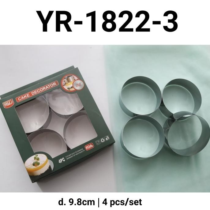 

SIAP KIRIM YR-1822-3 CETAKAN PIE COOKIE CUTTER MINI TIRAMISU CHEESECAKE BULAT