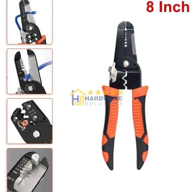 

SIAP KIRIM TANG PEMOTONG KAWAT LISTRIK MULTIFUNGSI WIRE CUTTER 8 INCH - Z-28