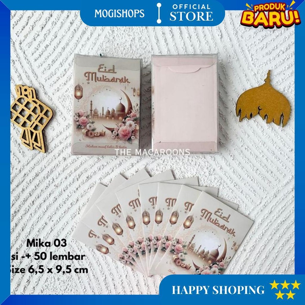 

Grosir Amplop Lebaran Idul Fitri Isi 50 Lembar / Angpao Thr Eid Mubarak D Cod