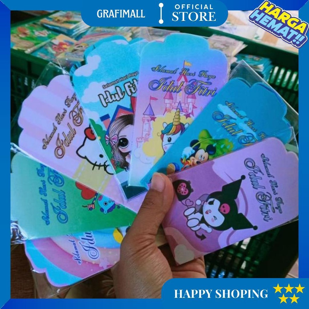 

Paket 90Pack(900Pcs) Uk Medium Amplop Lebaran D Gratis Ongkir