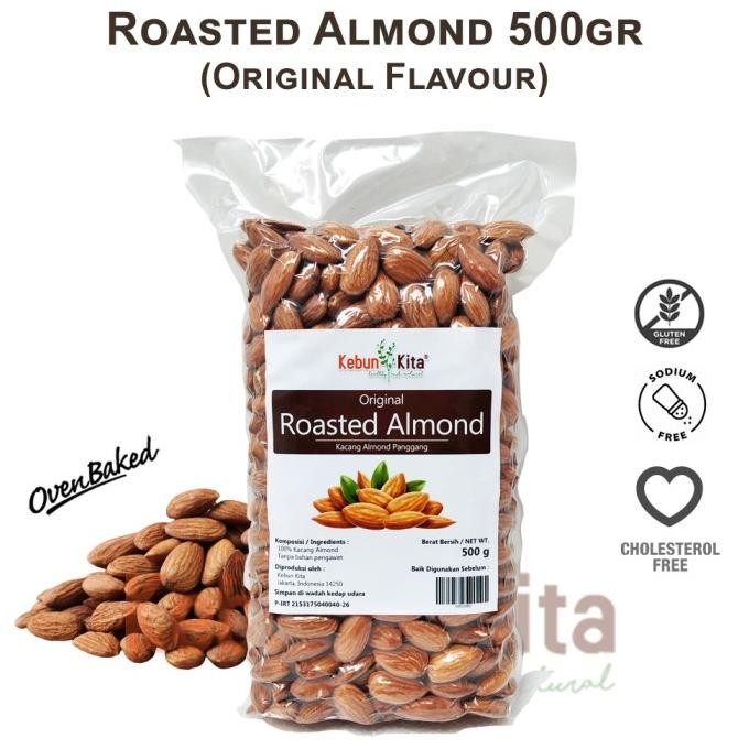 

Promo Kacang Almond Panggang 500Gr (Roasted Almond)