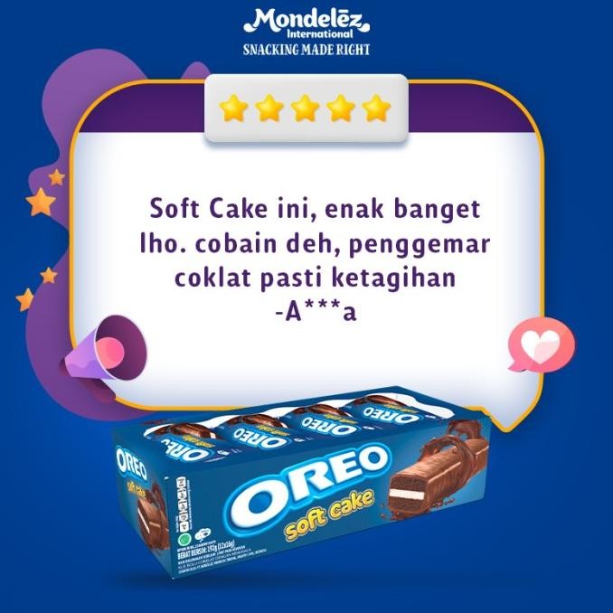 Sale Oreo Soft Cake Bolu Coklat 16G [1 Box] Family Pack - Camilan / Snack