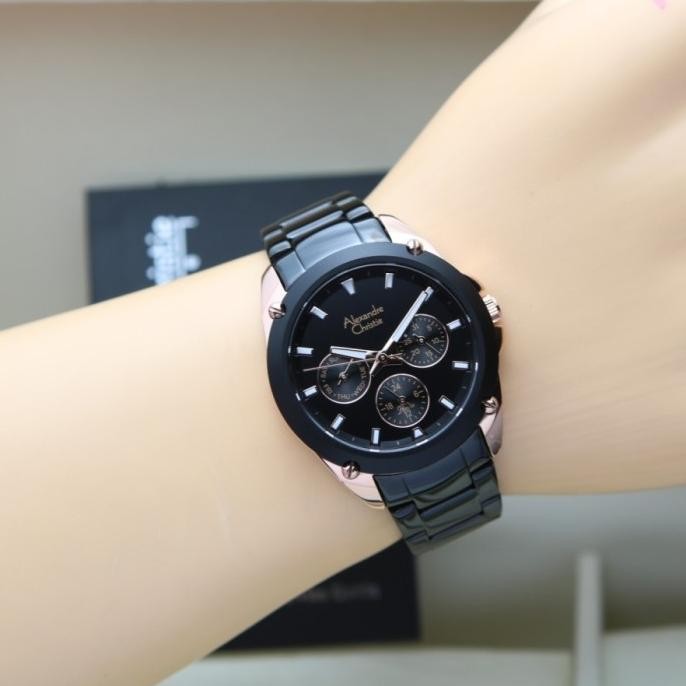 Promo Jam Tangan Wanita Alexandre Christie Ac 8667 / Ac8667 Rantai Original