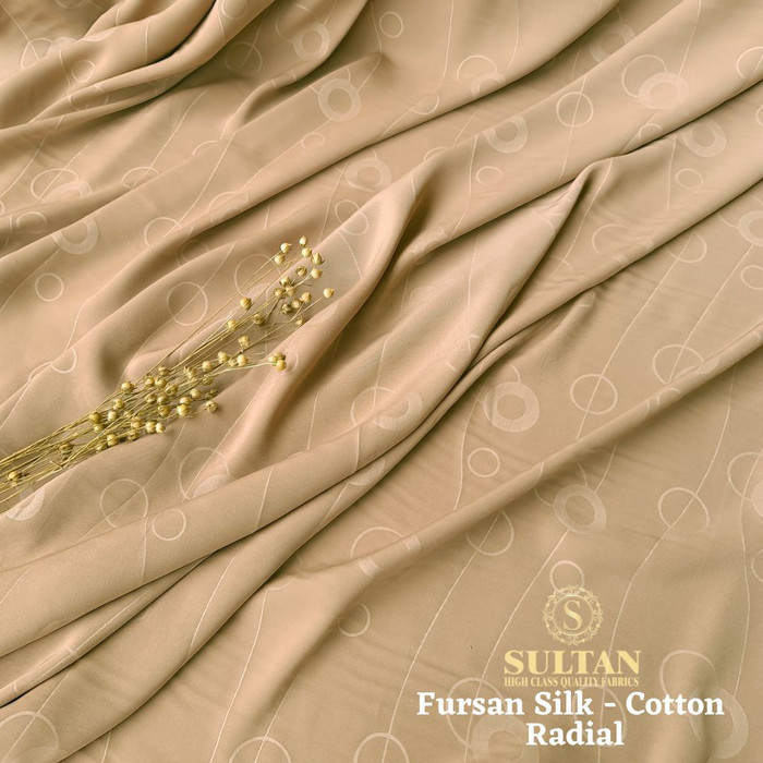 KAIN ABAYA SULTAN FURSAN SILK EMBOSS RADIAL