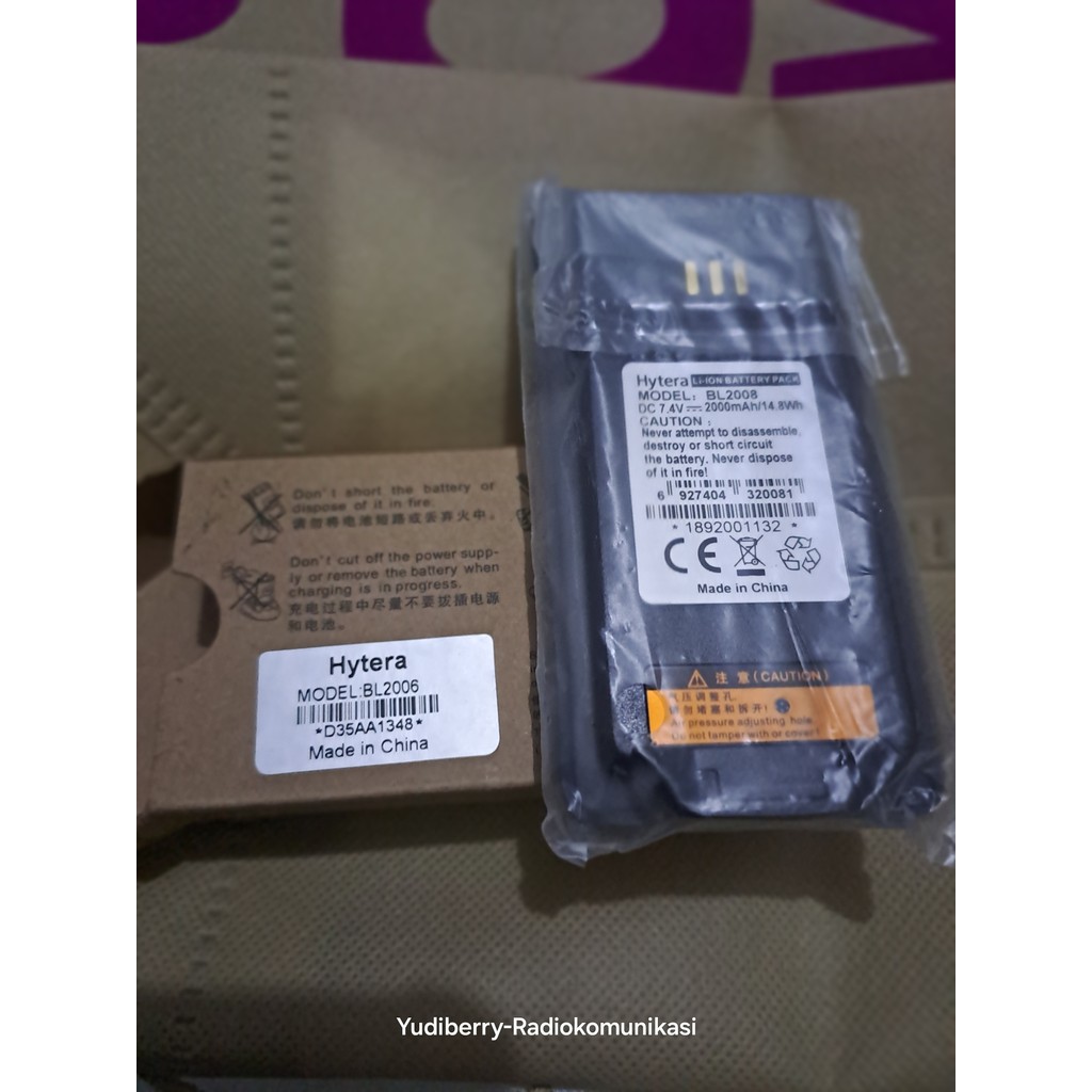 Hytera Battery Disassemble Model BL2006 D35A1348 BATERAI HYTERA PD788 ORI BATTERY PD 788 ASLI Batre 