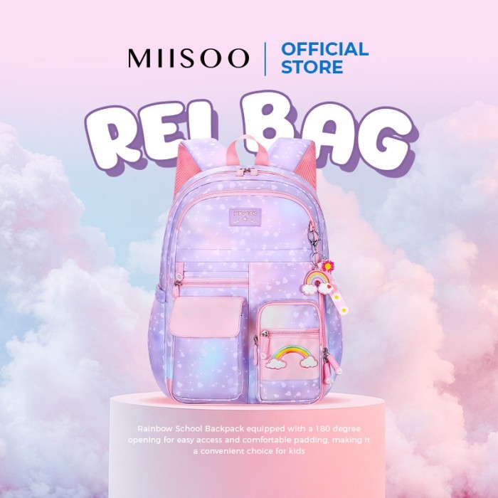 MIISOO REI Bag Tas Sekolah Anak/Tas Ransel Anak/Tas Sekolah Unisex Tas Sekolah Anak Tk/Sd