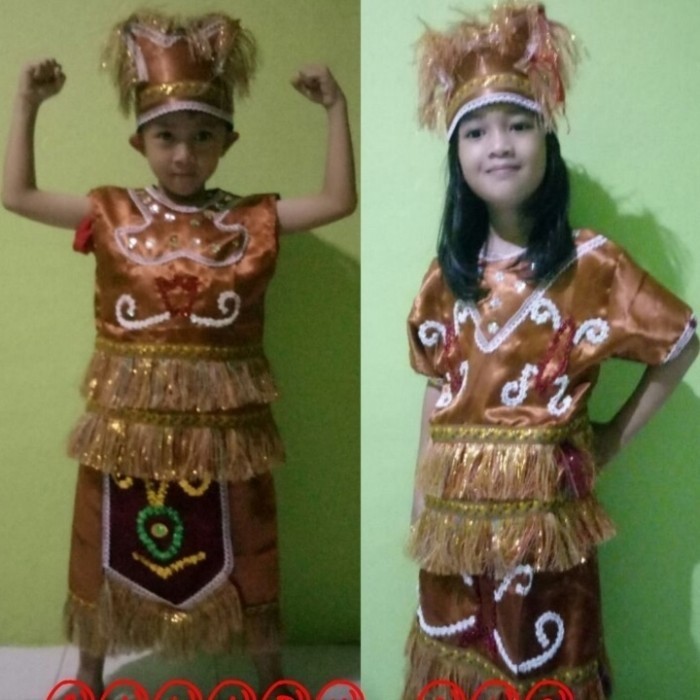 pakaian adat papua anak tk - sd / baju anak adat papua