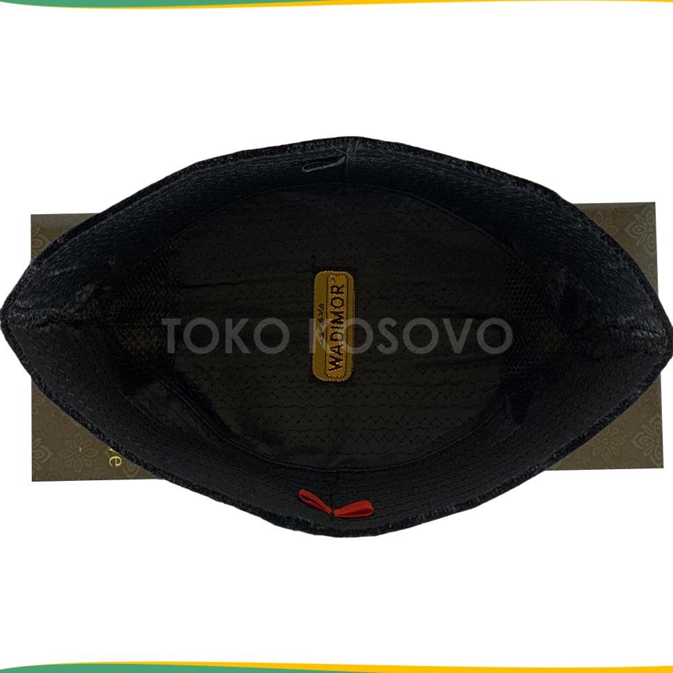 SPECIAL Peci Wadimor AC, Non & Full, Susun, ORIGINAL Tinggi 7 8 9 10 Cm Songkok Solat Hitam Pria Dew