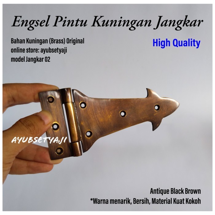 My Engsel Pintu Kuningan 02 Panah Jangkar Klasik Antik Kuat Tebal Engsel