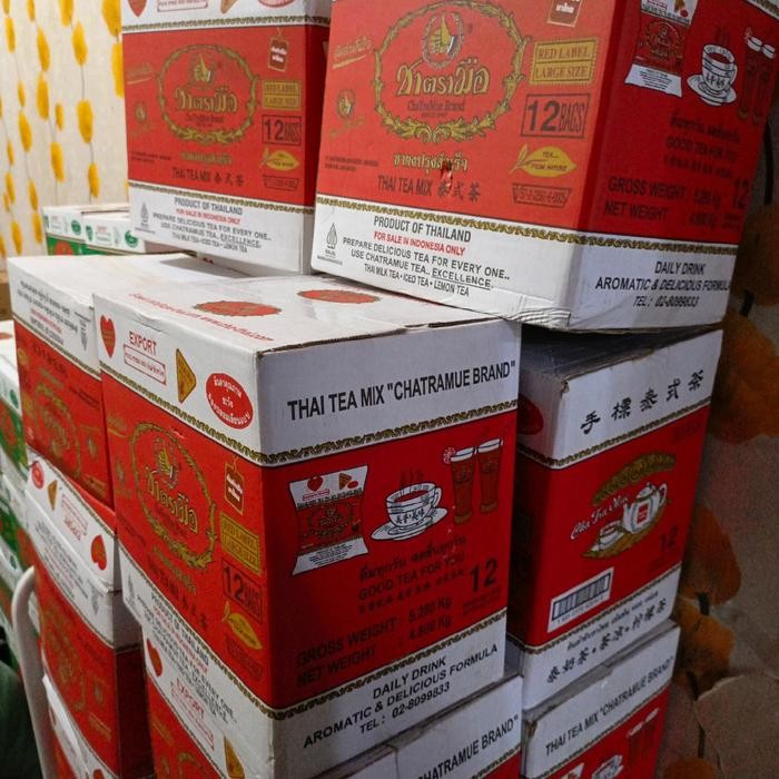 

terbaru !!! per dus thai tea original isi 12pcs / per dus ready