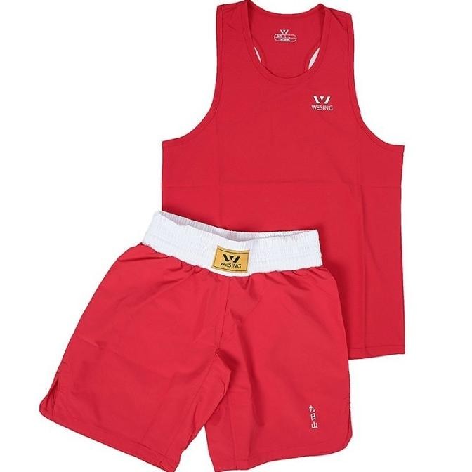 WESING Female WUSHU SANDA SUIT / Seragam WUSHU PUTRI - RED/BLUE Terlaris