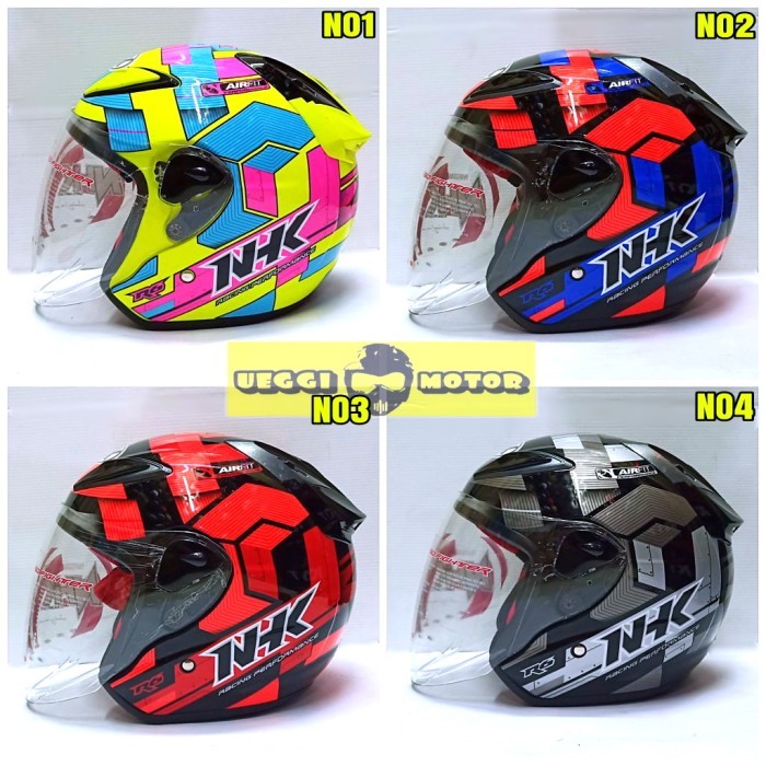 Helm Nhk R6 Motif Cube Half Face