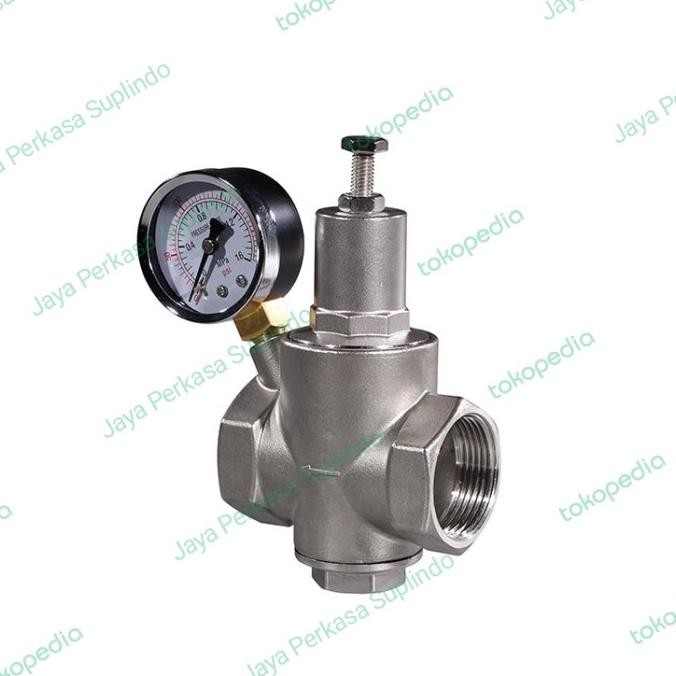 pressure reducing valve/ pressure regulator ss 304 3/4 inchi stok terbatas