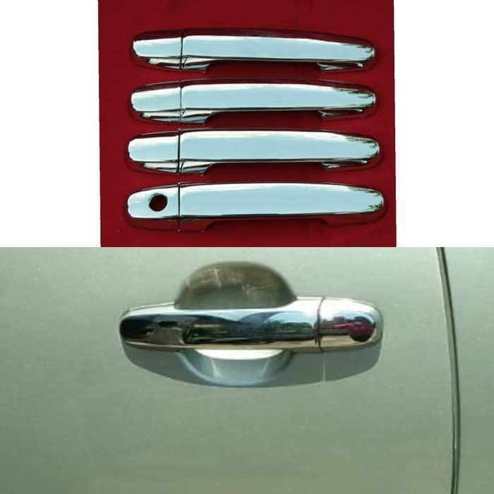 TERLARIS COVER HANDLE PINTU TOYOTA YARIS NEW 2008 SD 2013 CROME CHROME