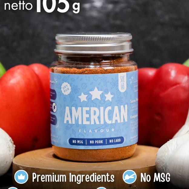 

American Dry Rub Picelab Bumbu Marinai Ering Erbaguna Bumbu Moey Bumbu Rendah Al Non Peda No Mg No Por No Lard Healthy Dry Rub