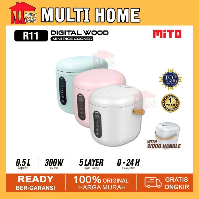 Rice Cooker Mini Dital R11 Kapasitas 0.5 Liter -