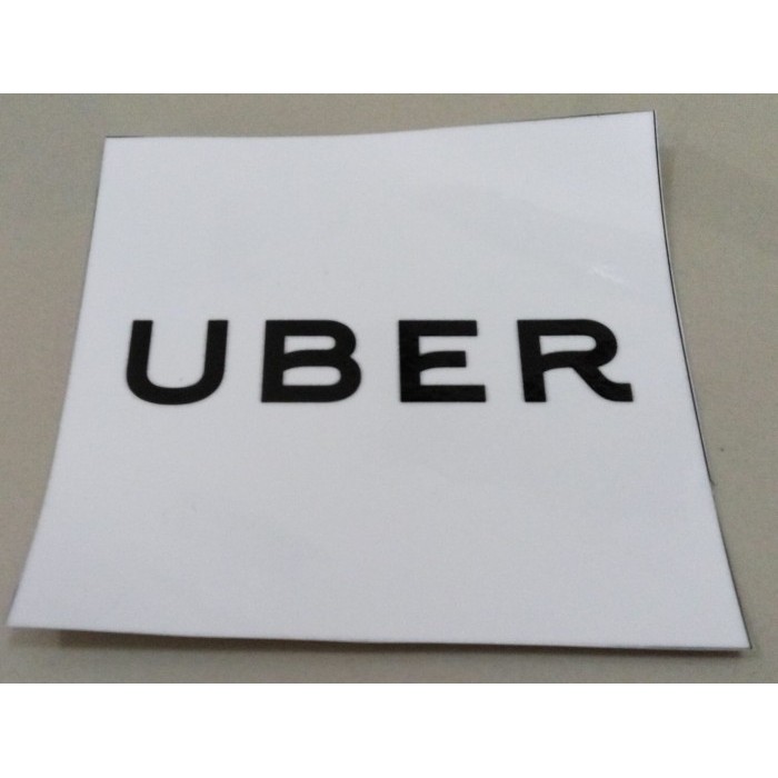 STOK TERBATAS Aksesoris Mobil Motor Stiker Uber Driver Ojek Logo Helm Kaca Sticker