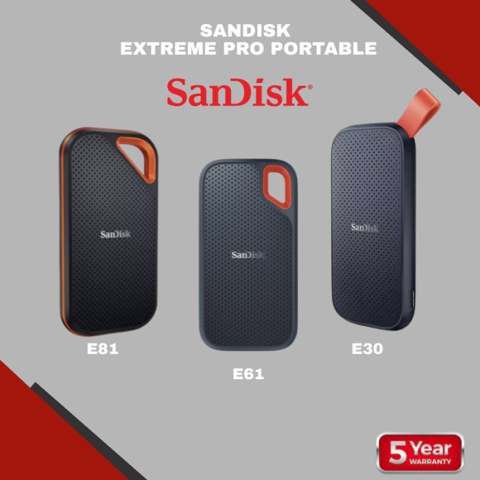 NEW SanDisk Extreme SSD Portable V2 2TB 1TB 500GB SSD External Hardisk