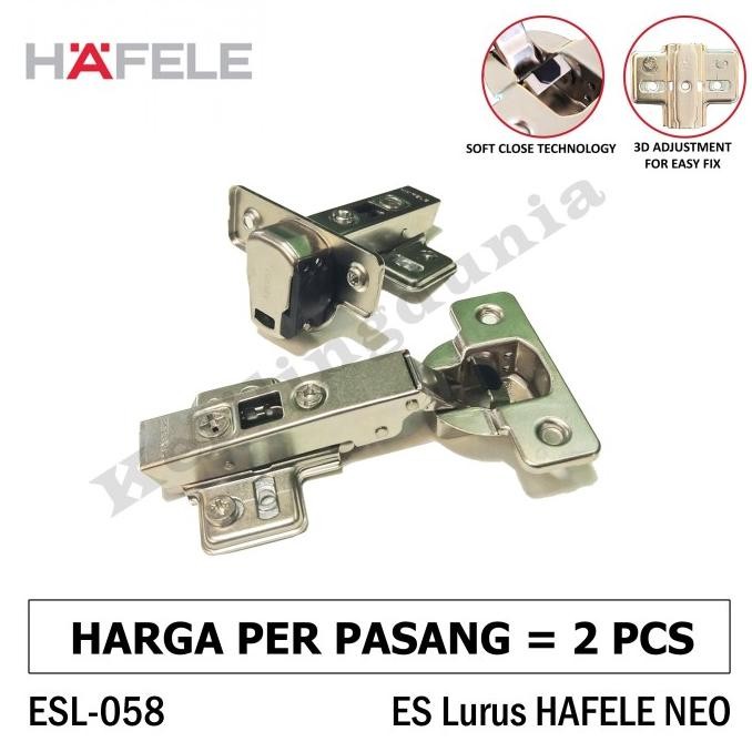 NEW ENGSEL SENDOK HAFELE NEO 21 LURUS SOFTCLOSE CLIPON SLOWMOTION HIDROLIK