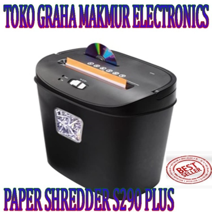 

PROMAXI S290 Plus Paper Shredder - Mesin Penghancur Kertas Cross Cut