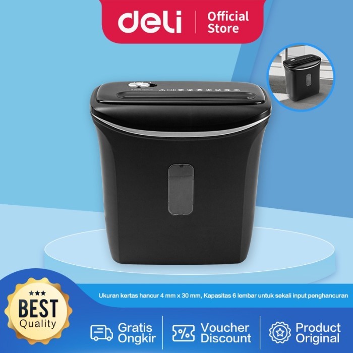 

Deli E9945 Paper Shredder Mesin Penghancur Kertas Staples Kartu Kredit