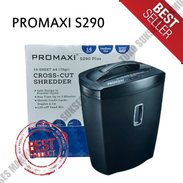 

PROMO! Penghancur Kertas / Paper Shredder Promaxi S290 Plus