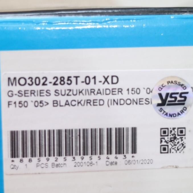Shockbreaker Satria FU 150 - YSS G Series Tabung Original Thailand Terlaris