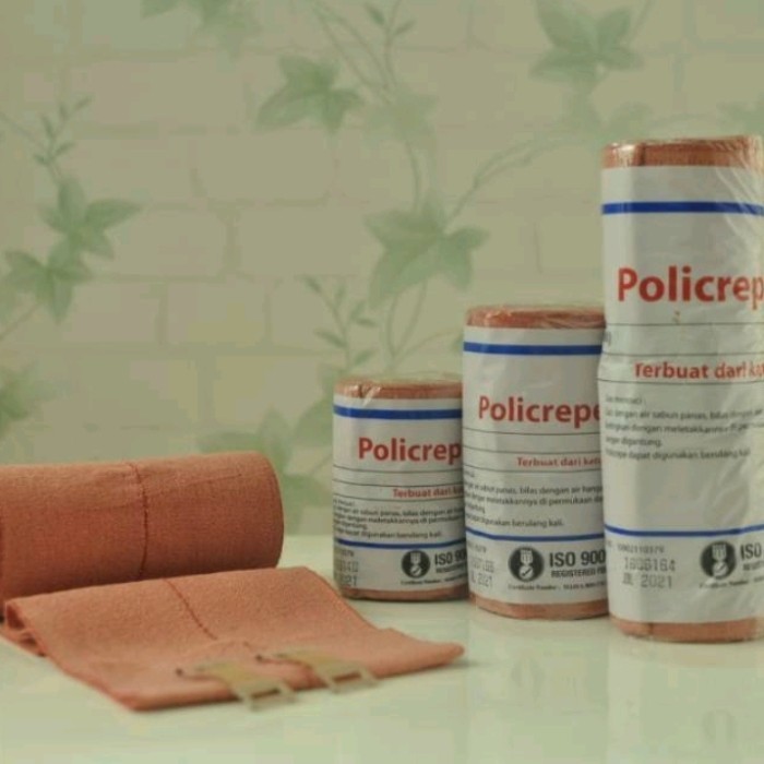 Tebaru Poli crepe policrepe 4 in atau 10 cm/elastis bandit/perban elastis Berkualitas